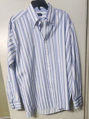 Paul Smith London White Shirt with Blue Stripes